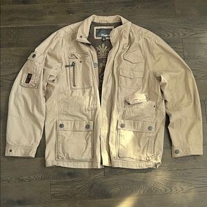 Men's Khaki Military Field Jacket